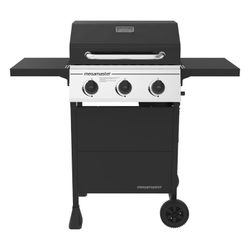 Megamaster 3-Burner Propane Gas Grill with Folding Side Tables $129.99