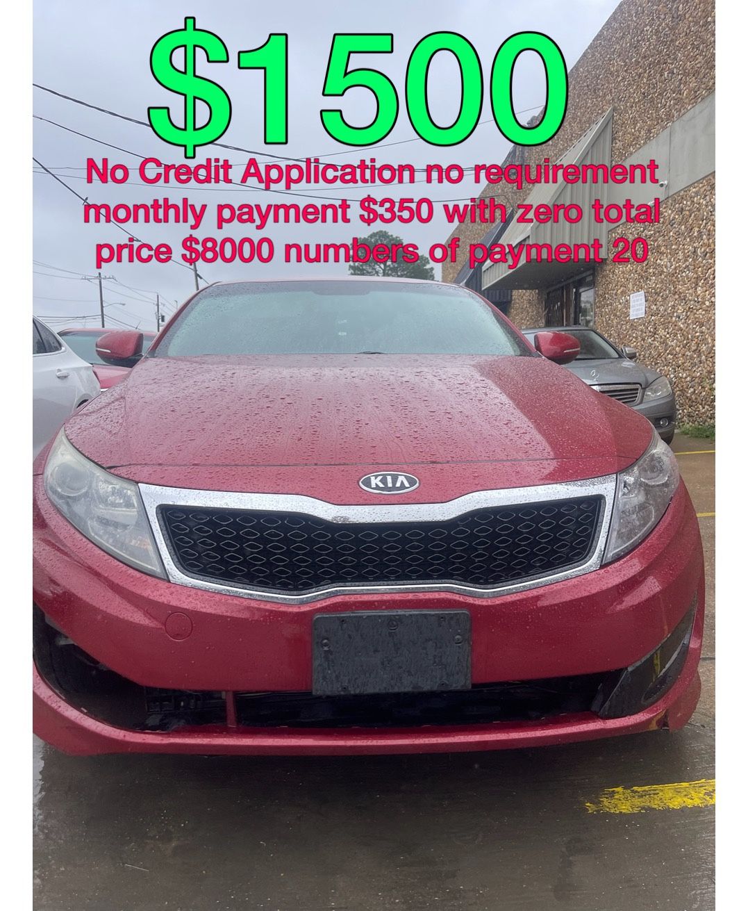 2012 Kia Optima No Credit Application No Requirement