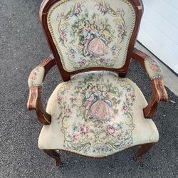 chateau of axe Louis Xv tapestry armchair