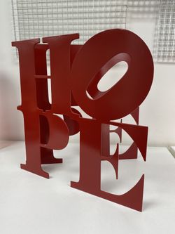 Red Hope Metal Sculpture 