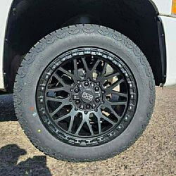 20x9 AXD WHEELS AND TIRES 275/55/20