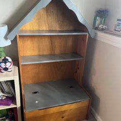 Bookshelf/toy Box, Solid Wood 