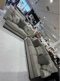 Grey Sofa + Loveseat