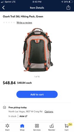 Ozark trail backpack