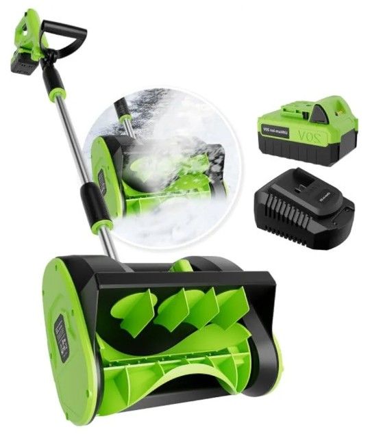 Cordless snow shovel