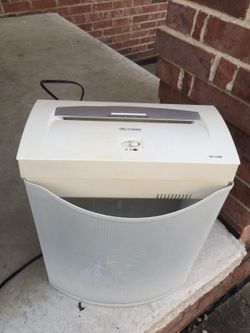 Shredder. 12. Sheets and credit card