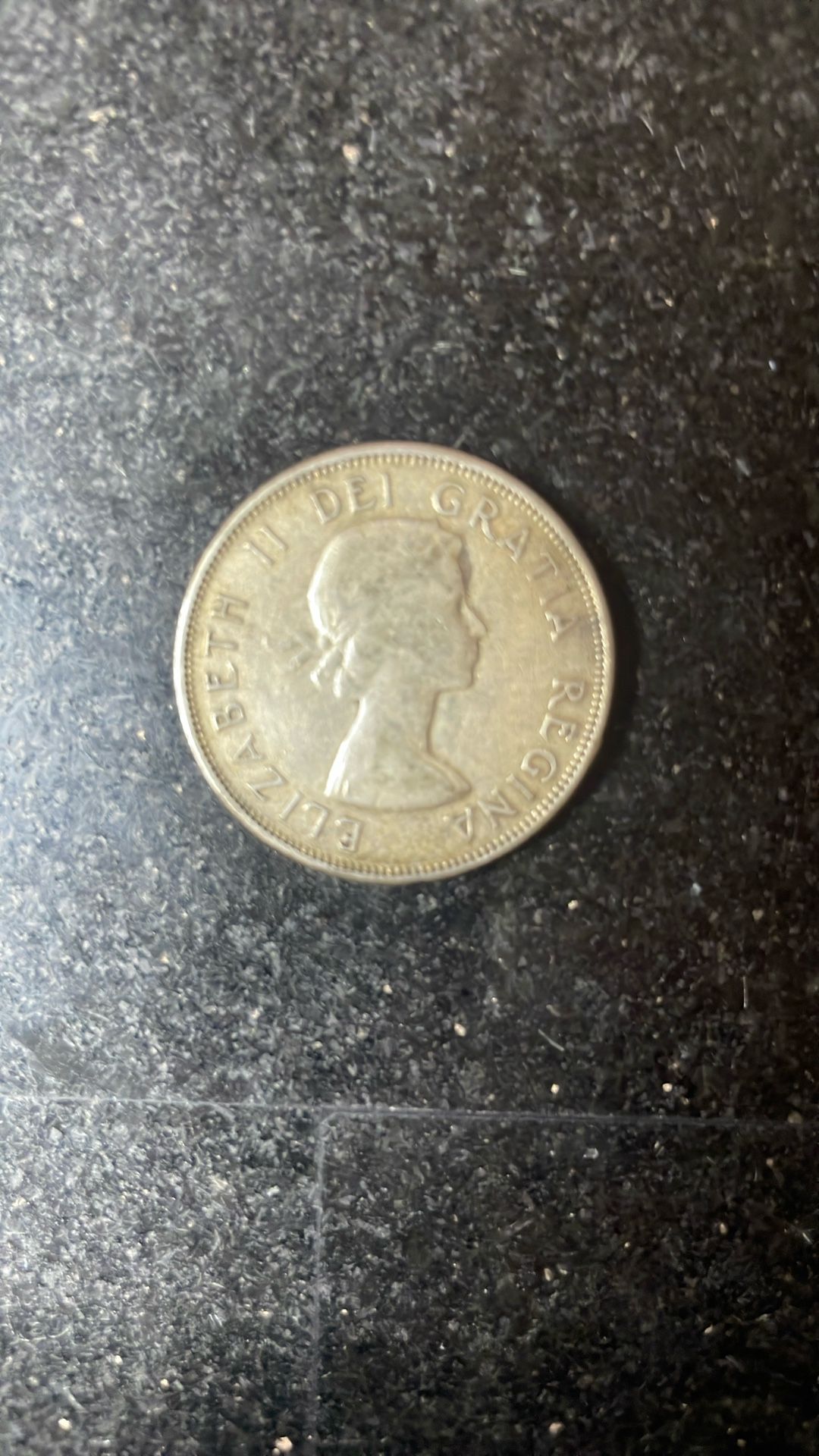 1957 Canadian 50 Cent piece.  
