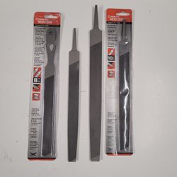 Nicholson Files (12" Mill, 10" Mill, 10" Double Cut, 8" Double/Single Cut)
