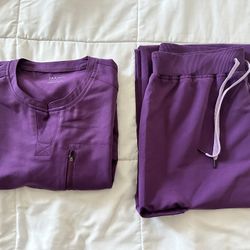 Purple JAANUU Scrubs 
