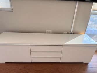 T V Stand White