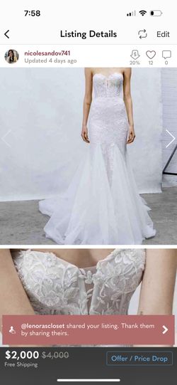 Wedding Dress Size 4 