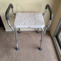 Brand New - Aluminum Shower Bench With Arms