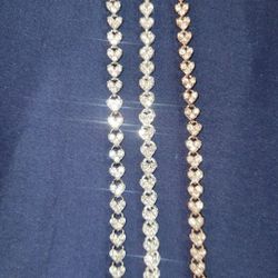 Rhinestone Bracelet... Rose Gold Tone Bracelet... Fashion Jewelry. Pulsera.