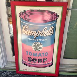 Andy Warhol Campbell's Tomato Soup Artwork Art Print Large