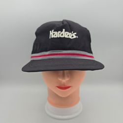 Vintage Unbranded Hardee's Trucker Adjustable SnapbackHat (Deteriorating Foam)