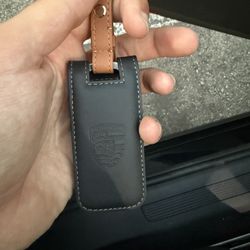 Porsche Leather Keychain 
