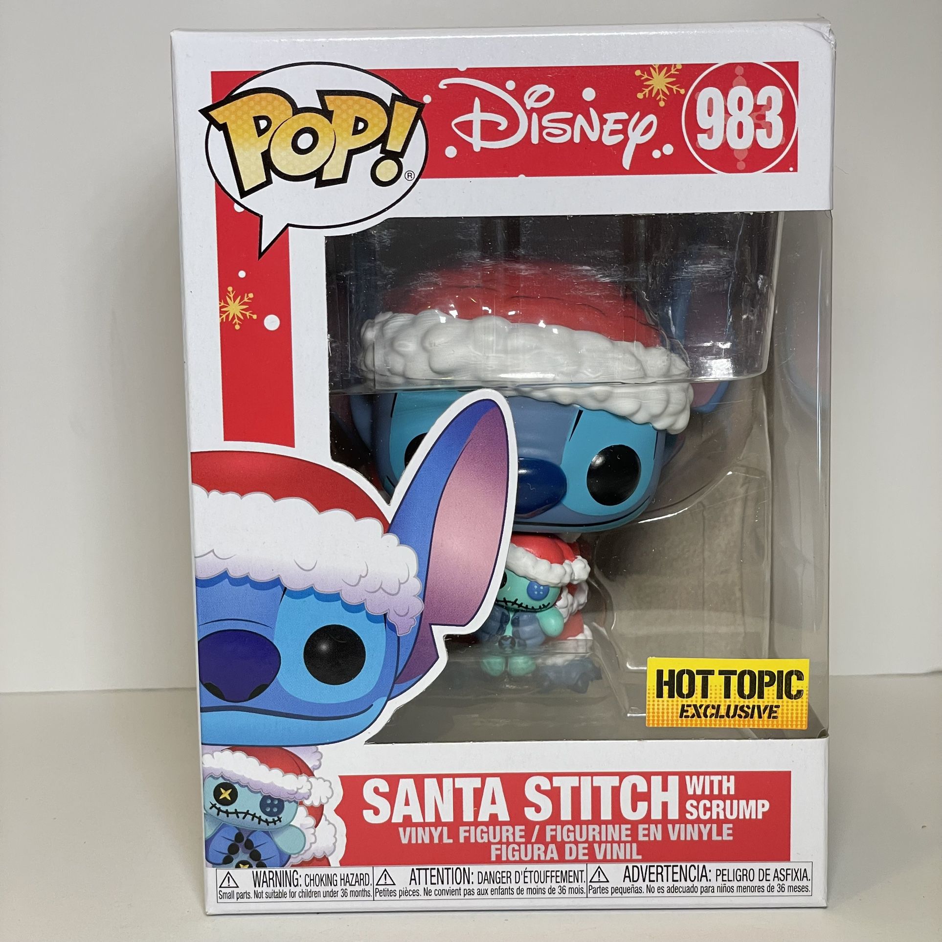 Funko Pop! Disney Santa Stitch With Scrump #983 Exclusive