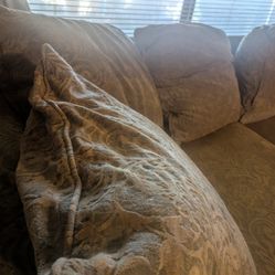 Designer Couch And Matching Chair High-end Oversized 