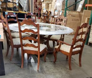 Beautiful Glass Round Dining Room Table