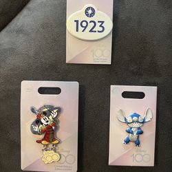 Disney Parks 100 Pins Brad New  Stitch Mickey 