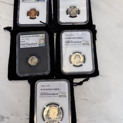 1983 NGC graded coin set