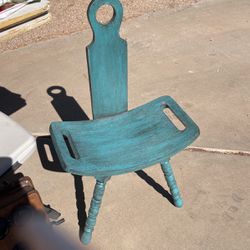 Antique milking chair