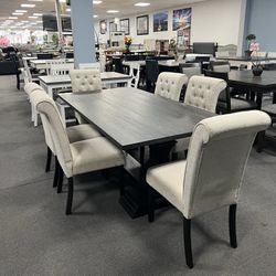 7PC Formal Dining Table Set 