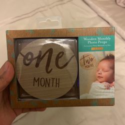Baby Wooden Milestones For Photo Props