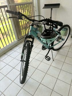 Huffy 26" Rock Creek Mountain Bike, Fits Riders 60"+, Teal, Adult, Women's