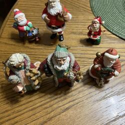 1990s Santa Claus Ornaments All For 25 