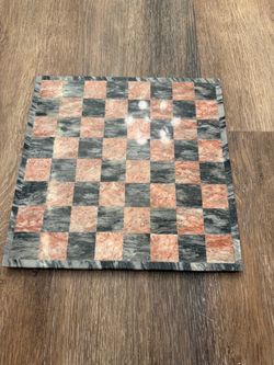 Vintage Hand-Carved Mexican Onyx Chess Board