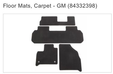 Chevy Traverse Floor Mats 