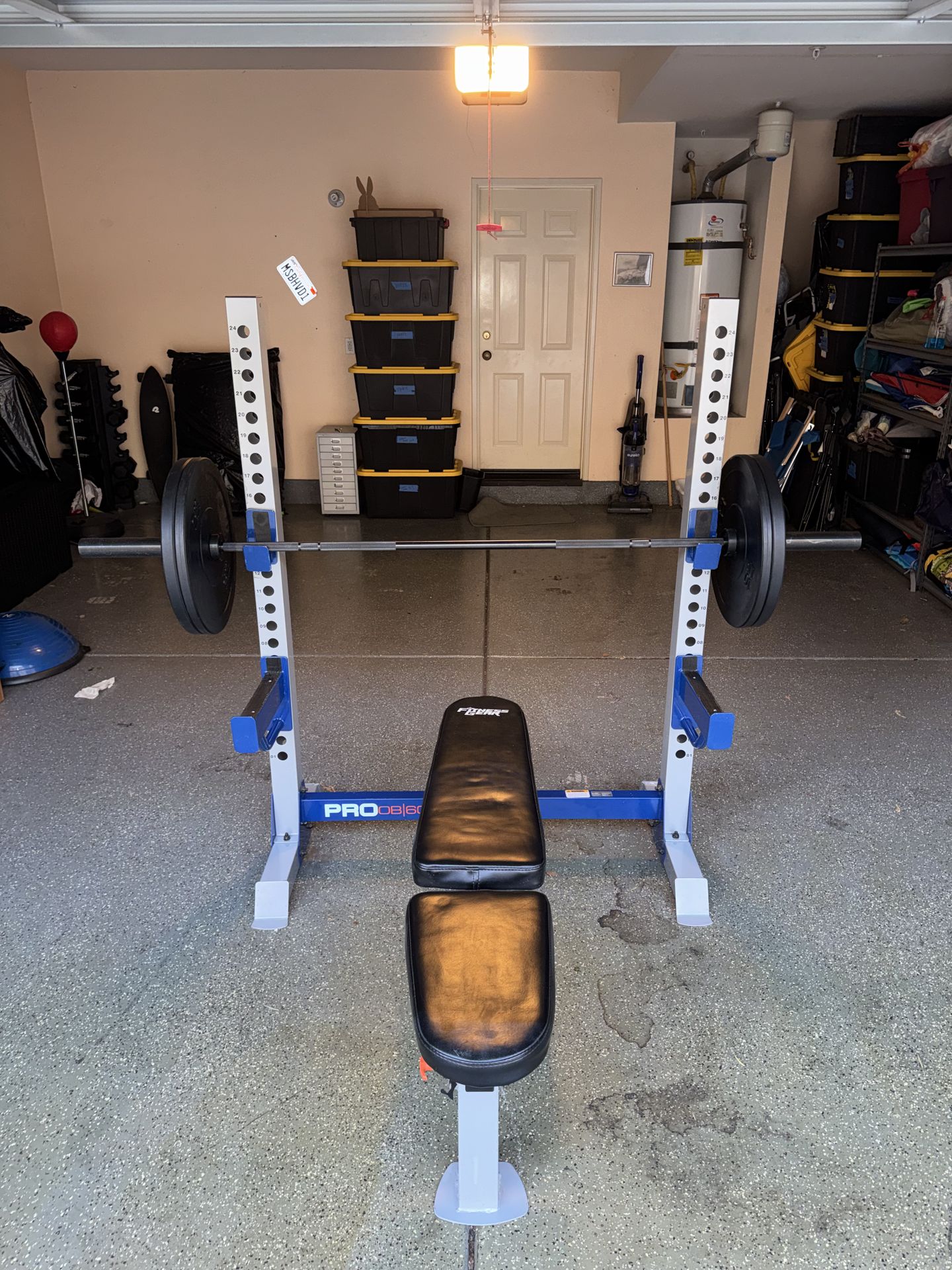 Fitness gear barbell bench