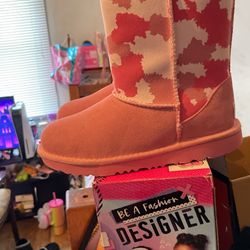 Girl Uggs cow Design