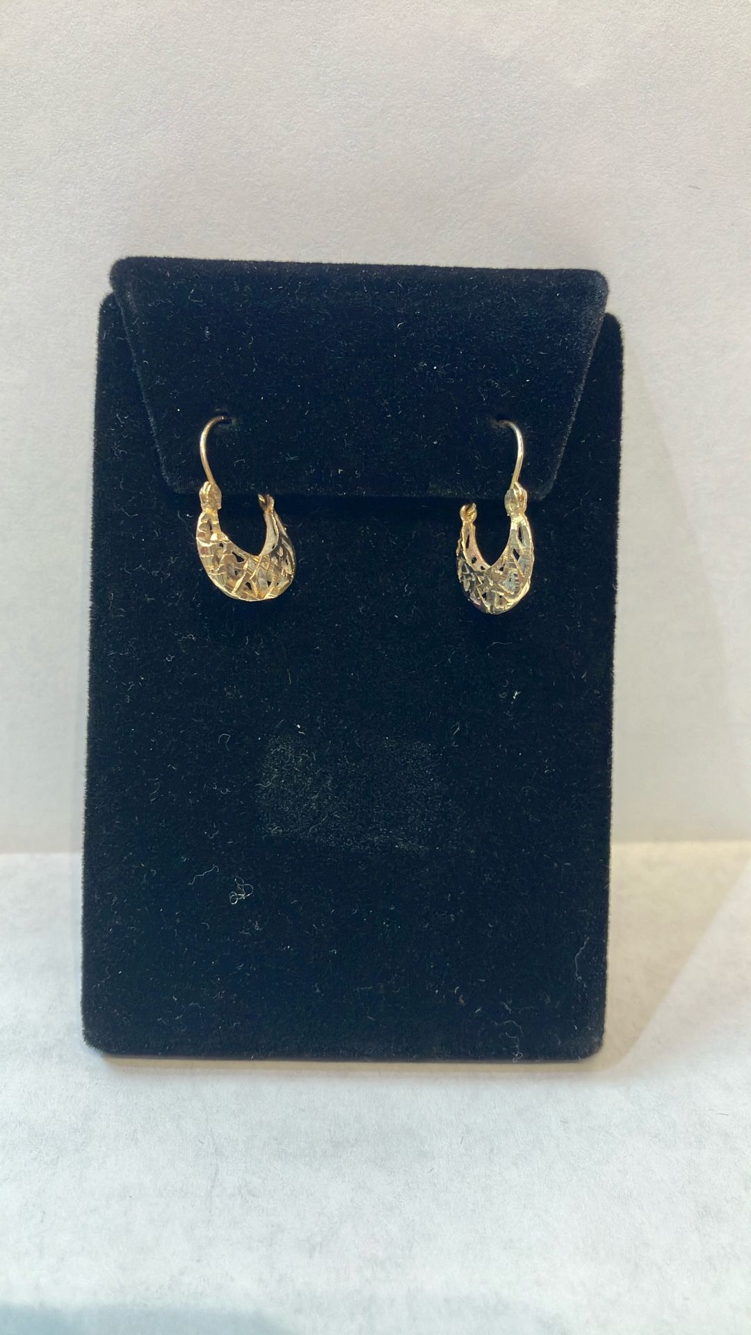 14k Gold Earrings #108358-2 MJ