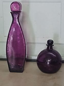 Purple decanters