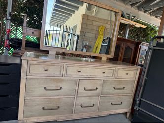 Large 9-Drawer Dresser with Mirror