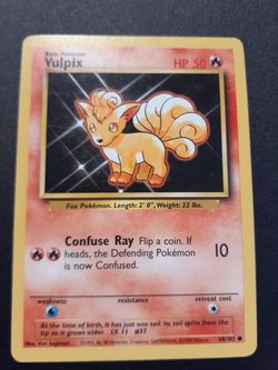 1995 Pokemon Vulpix HP 50 error