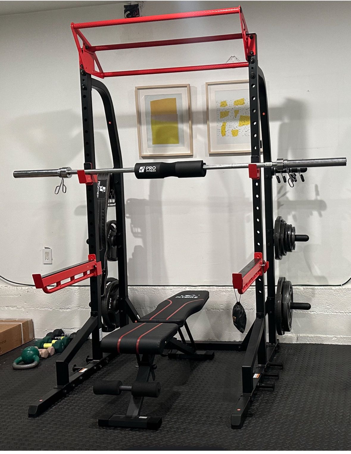 HALF SQUAT RACK + BENCH