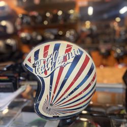 New California Dot 3/4 Open Face Motorcycle Helmet $90