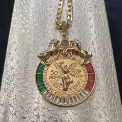 Gold Plated Necklace With Charm