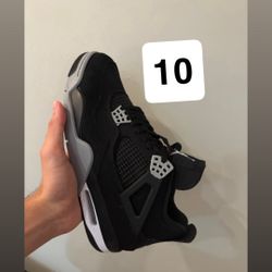 Jordan 4 Black Canvas 
