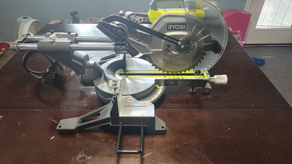 10-inch Sliding Compound Miter Saw with LED