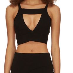 NWT RICK OWENS FW23 LUXOR SLING BRA IN BLACK STRETCH VISCOSE KNIT/XS