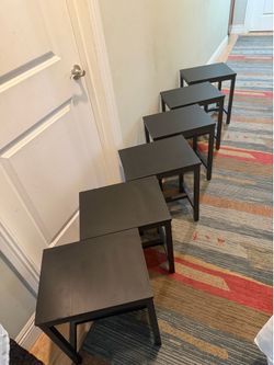 Modern Black Stools / Side Tables – Brand New!  Asking $25 each 🪑 price is firm