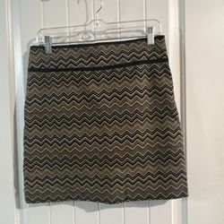 Loft Skirts Loft Size 2 Skirt Pencil Short  Black and Tan