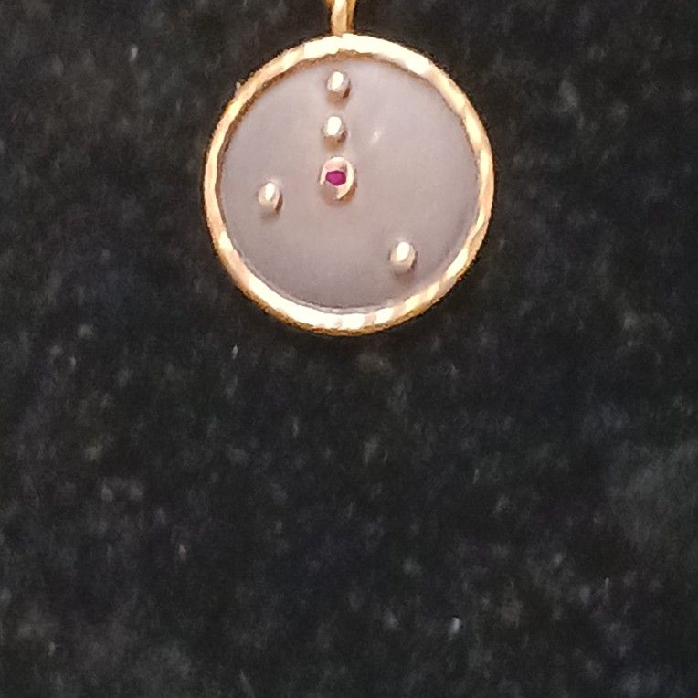 "Satya" Gold Plated Zodiac Cancer Constellation Necklace $39 Firm
