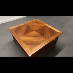 Big size solid wood good condition coffee table