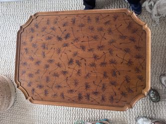 Vintage Kittinger Coffee Table – Floral Thistledown Design