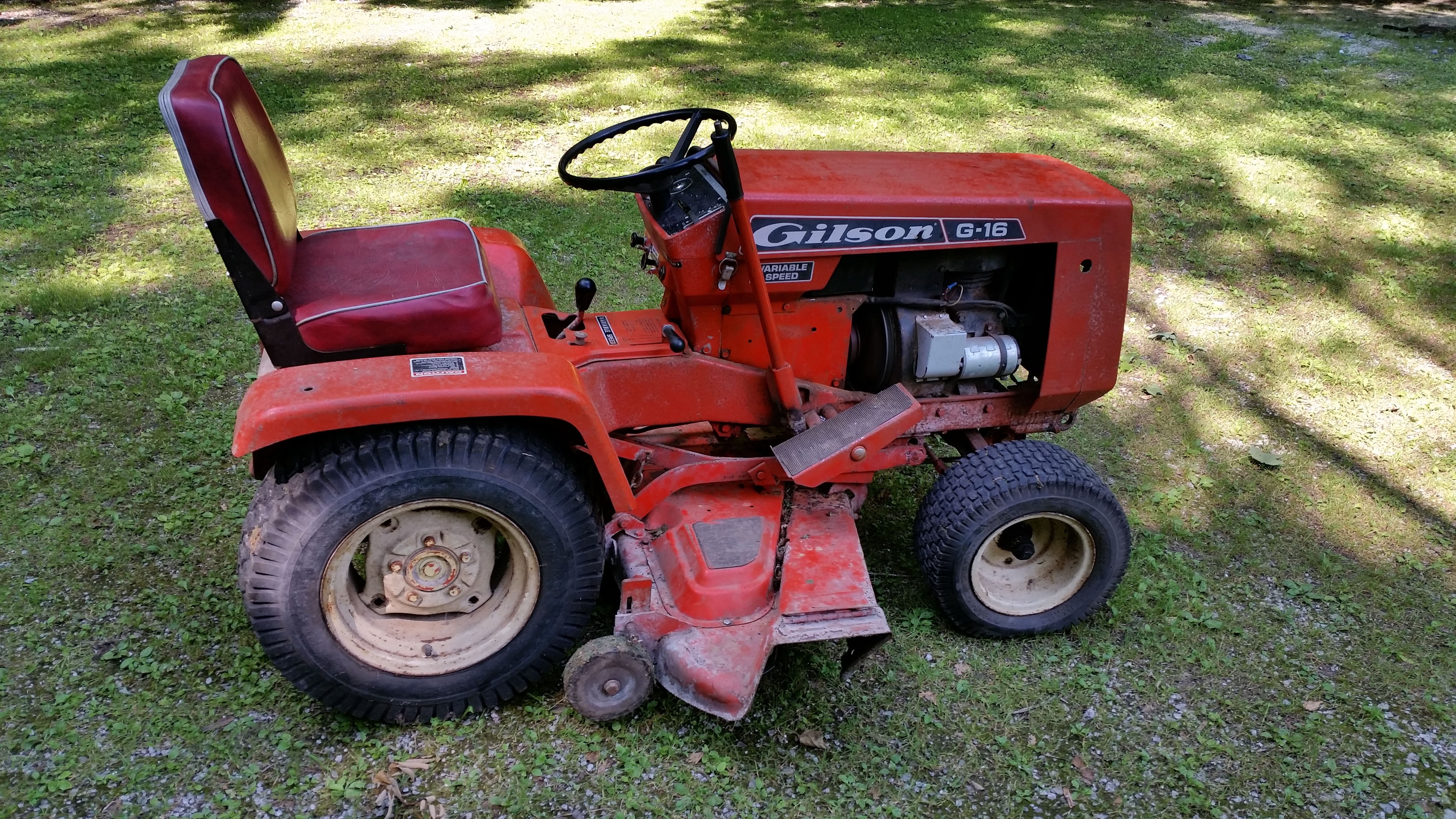 Gilson lawn tractor new arrivals